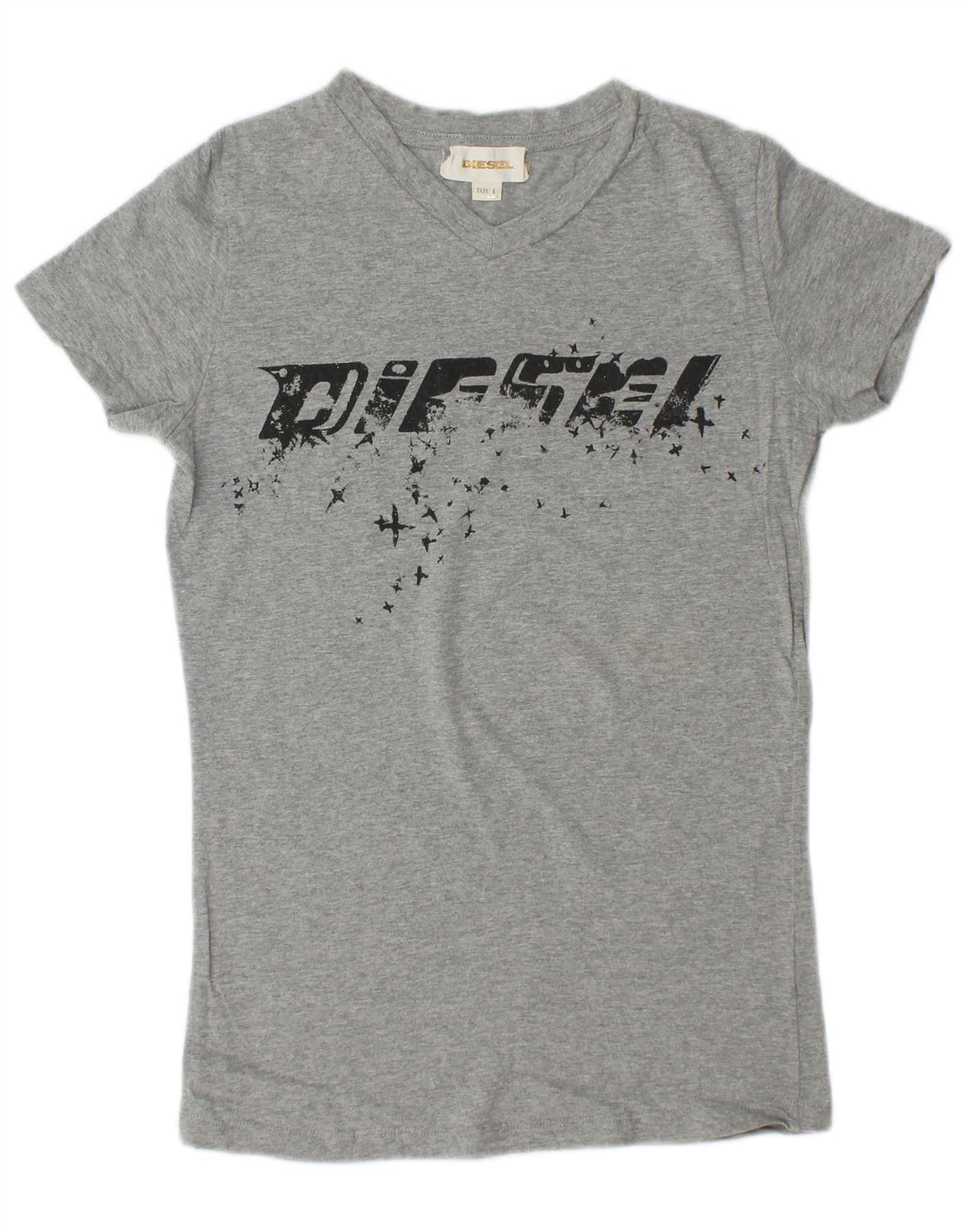 Tricou grafic DIESEL pentru femei Top UK 14 Large Gri