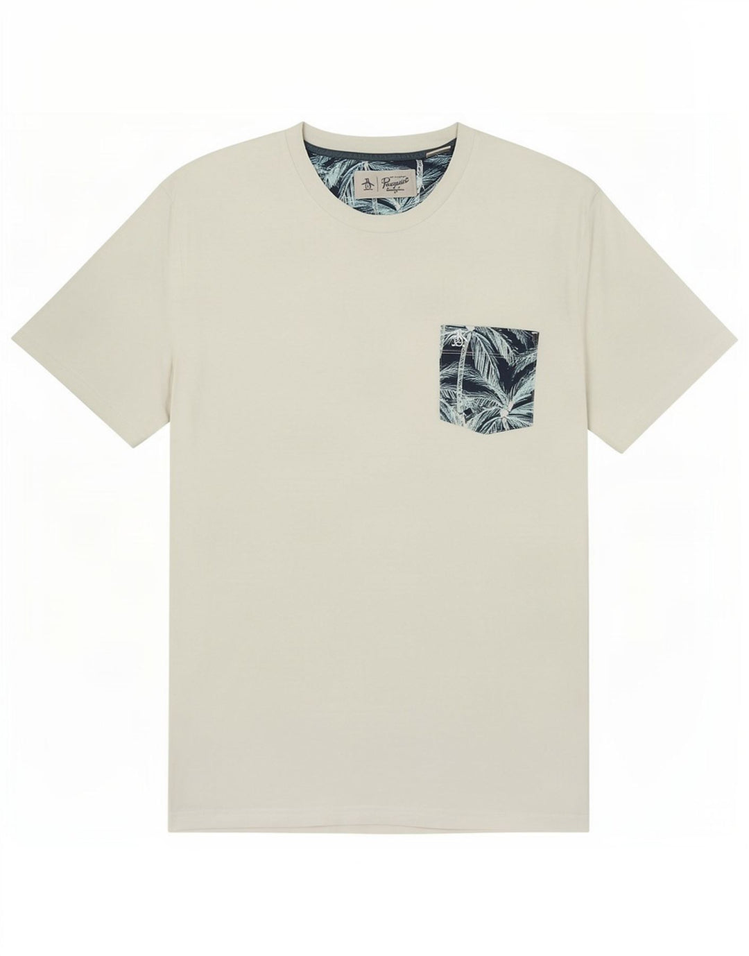 Tricou pentru bărbați Penguin Top mare din bumbac alb