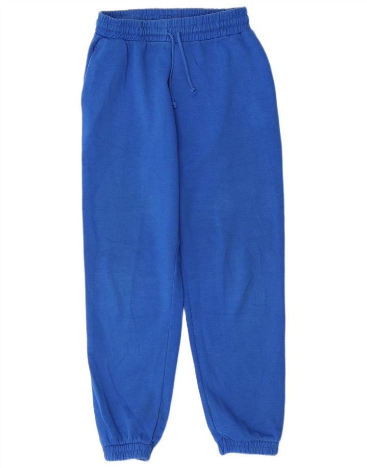 Pantaloni de trening Zara pentru femei Joggeri UK 14 Poliester albastru mare