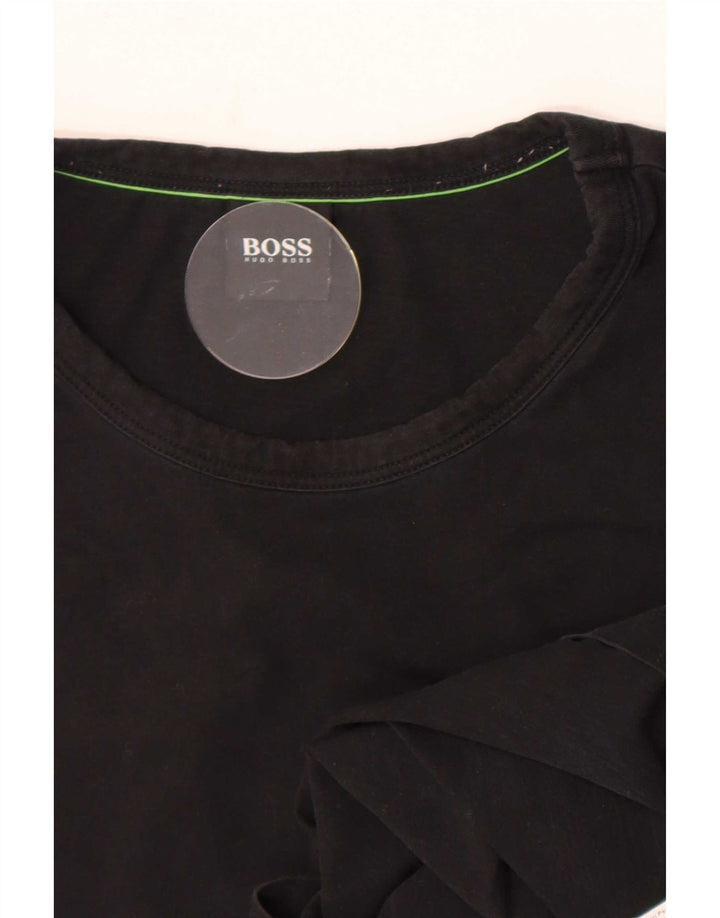 Tricou pentru bărbați Hugo Boss Top mare din bumbac negru