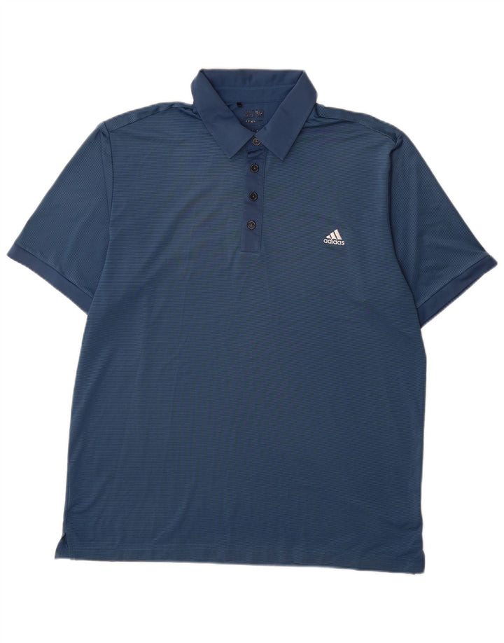 Tricou polo Adidas Climalite XL, albastru, poliester