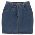 Fusta de blugi vintage pentru femei IT 44 Medium W26 Bumbac albastru