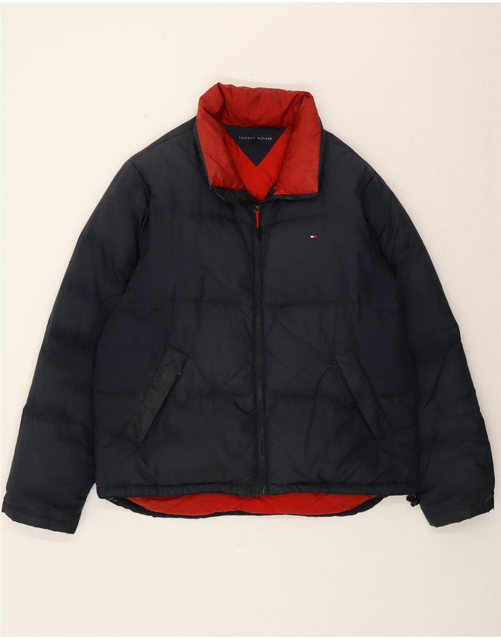 Jachetă căptușită pentru bărbați Tommy Hilfiger UK 40 mare nailon bleumarin