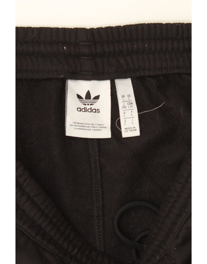 ADIDAS Mens Graphic Tracksuit Trousers Large  Black Polyester Vintage Adidas and Second-Hand Adidas from Messina Hembry 