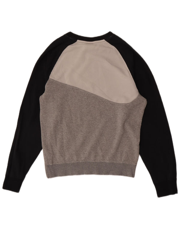 Hanorac grafic pentru bărbați Nike Jumper mic, gri, bumbac color bloc