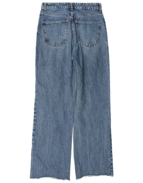 Blugi de damă Zara cu picioare largi, învechiți, EU 36 XS W26 L31 Albastru