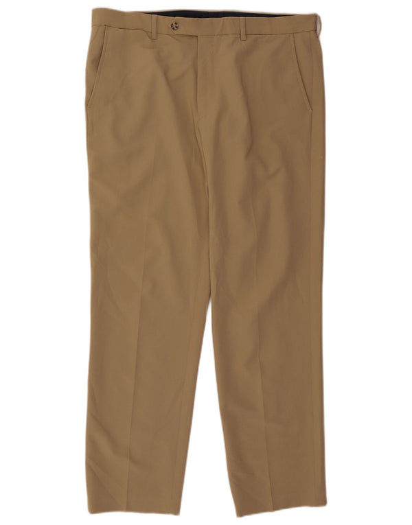 Nautica Pantaloni Drepți Bărbați L36 L30 Poliester Bej