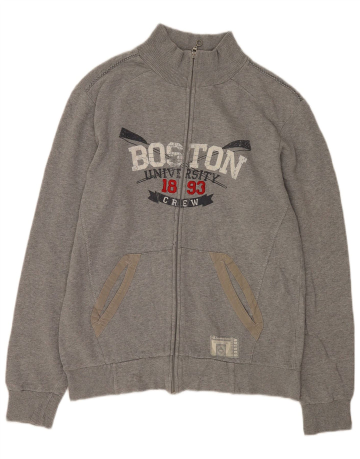 Champion pentru bărbați Boston Graphic Trening Top Jachetă mare, gri bumbac