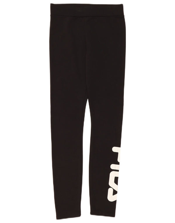 Leggings cu grafica pentru femei Fila UK 8 Small Poliester negru