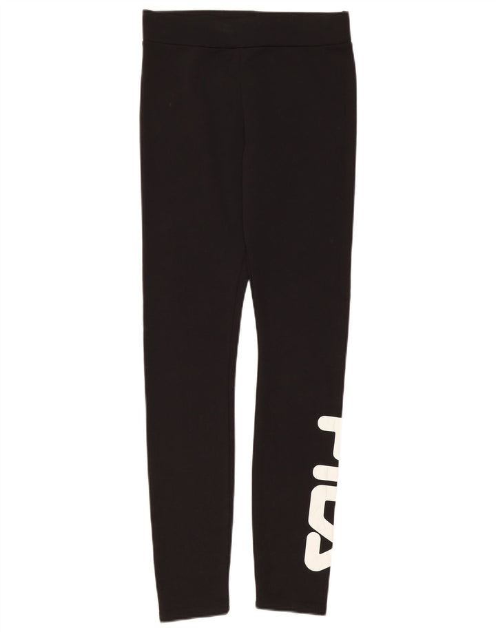 Leggings cu grafica pentru femei Fila UK 8 Small Poliester negru