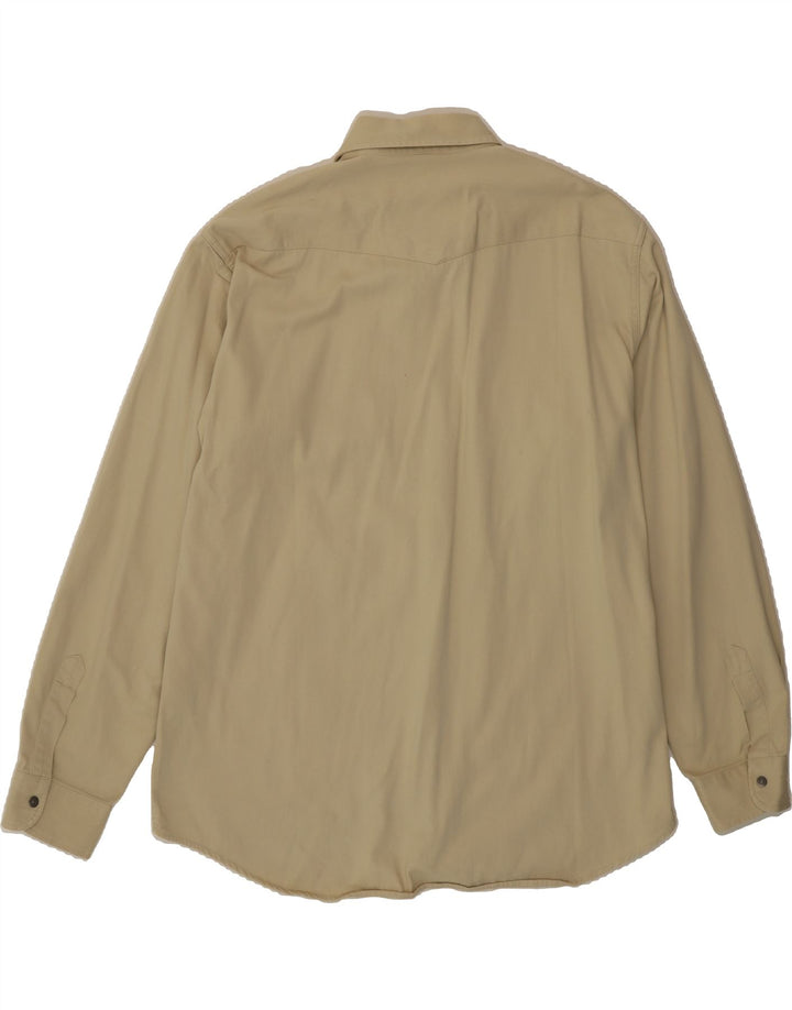 CARRERA Mens Shirt 2XL Beige Cotton Vintage Carrera and Second-Hand Carrera from Messina Hembry 