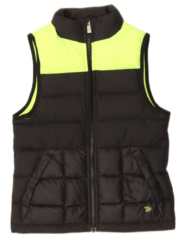 Gilet căptușit pentru băieți Nike 8-9 ani, mic, negru, poliester