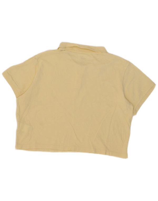 Tricou polo Puma pentru femei UK 18 XL, bumbac galben