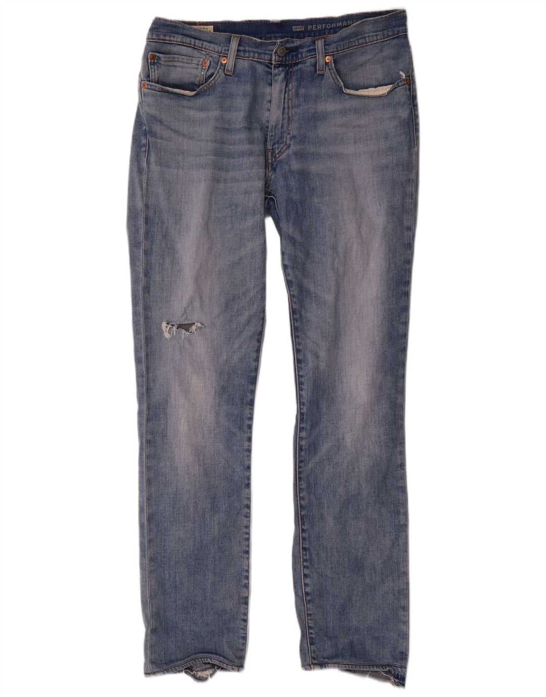 Blugi slim pentru bărbați Levi's Distressed W34 L32 Bumbac albastru