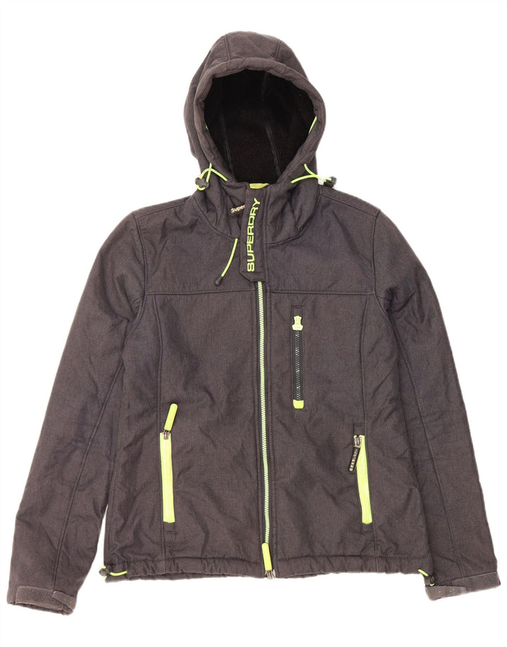 Jachetă Windtrekker Windbreaker pentru femei Superdry UK 16, mare, gri, poliester