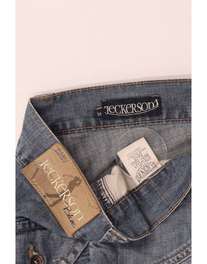 Pantaloni scurți din denim pentru bărbați Jeckerson W30, bumbac albastru mediu