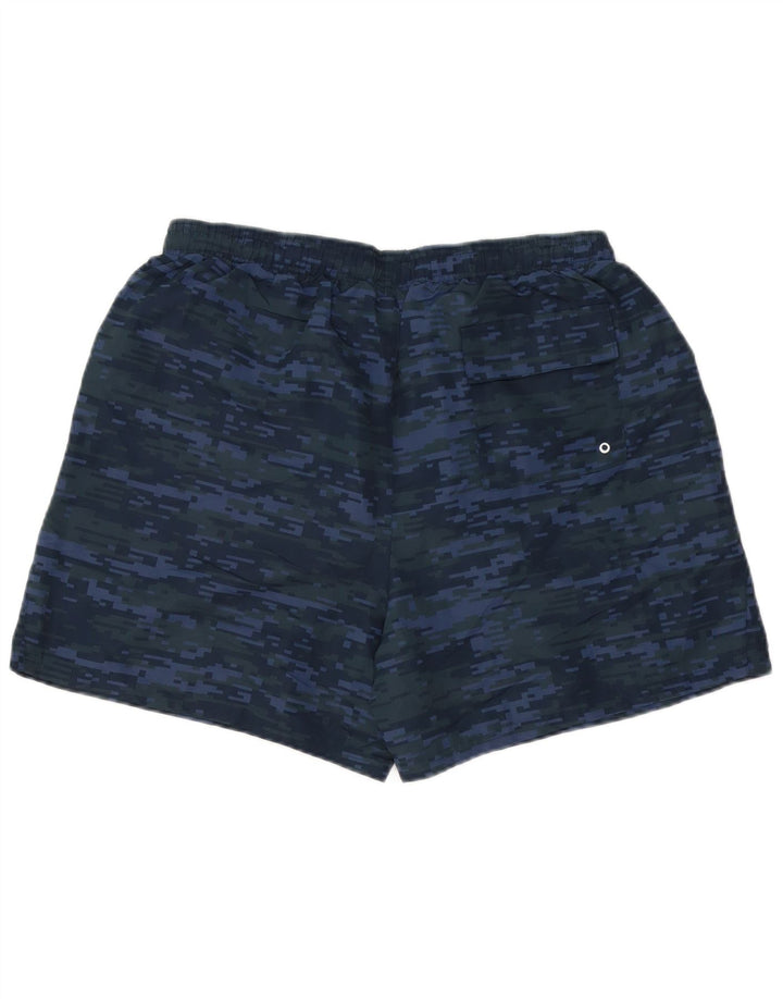 Pantaloni scurți de înot New Balance pentru bărbați, mari, albastru, poliester de camuflaj