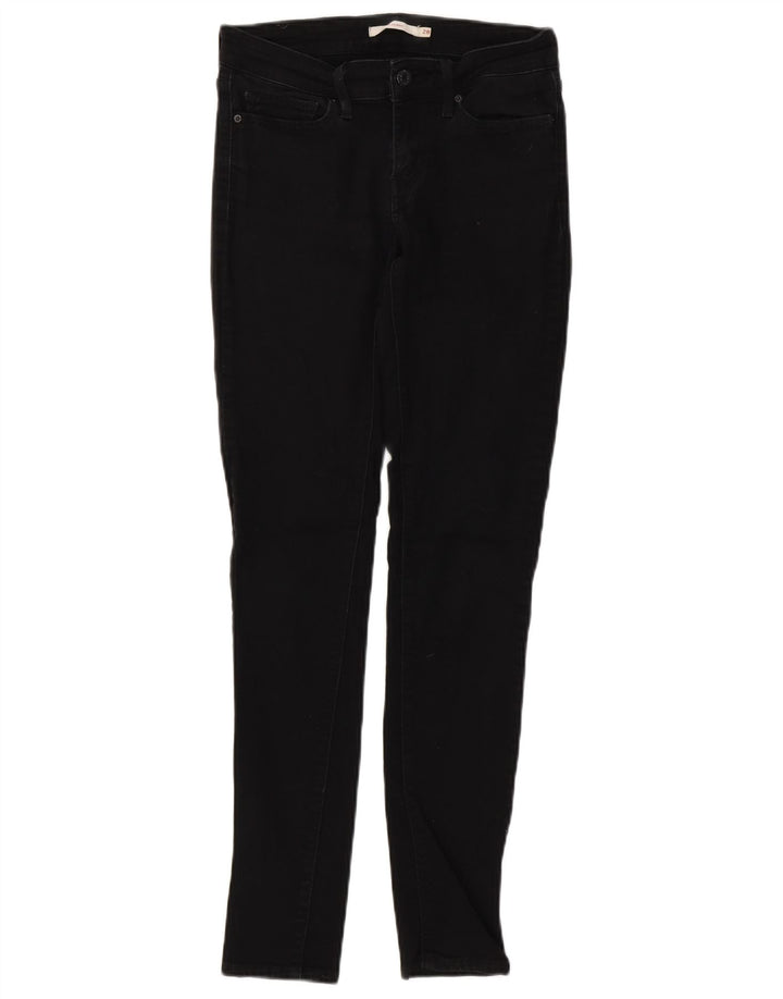 Blugi skinny 711 pentru femei LEVI'S W28 L31 bumbac negru