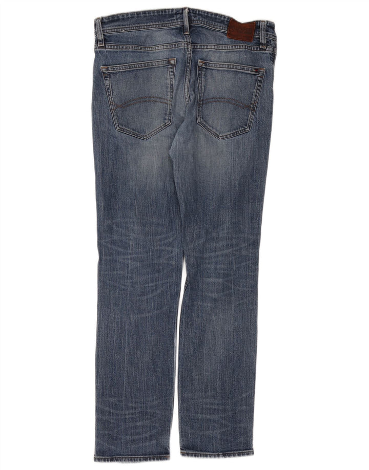 Blugi drepti pentru femei TOMMY HILFIGER W32 L30 Albastru