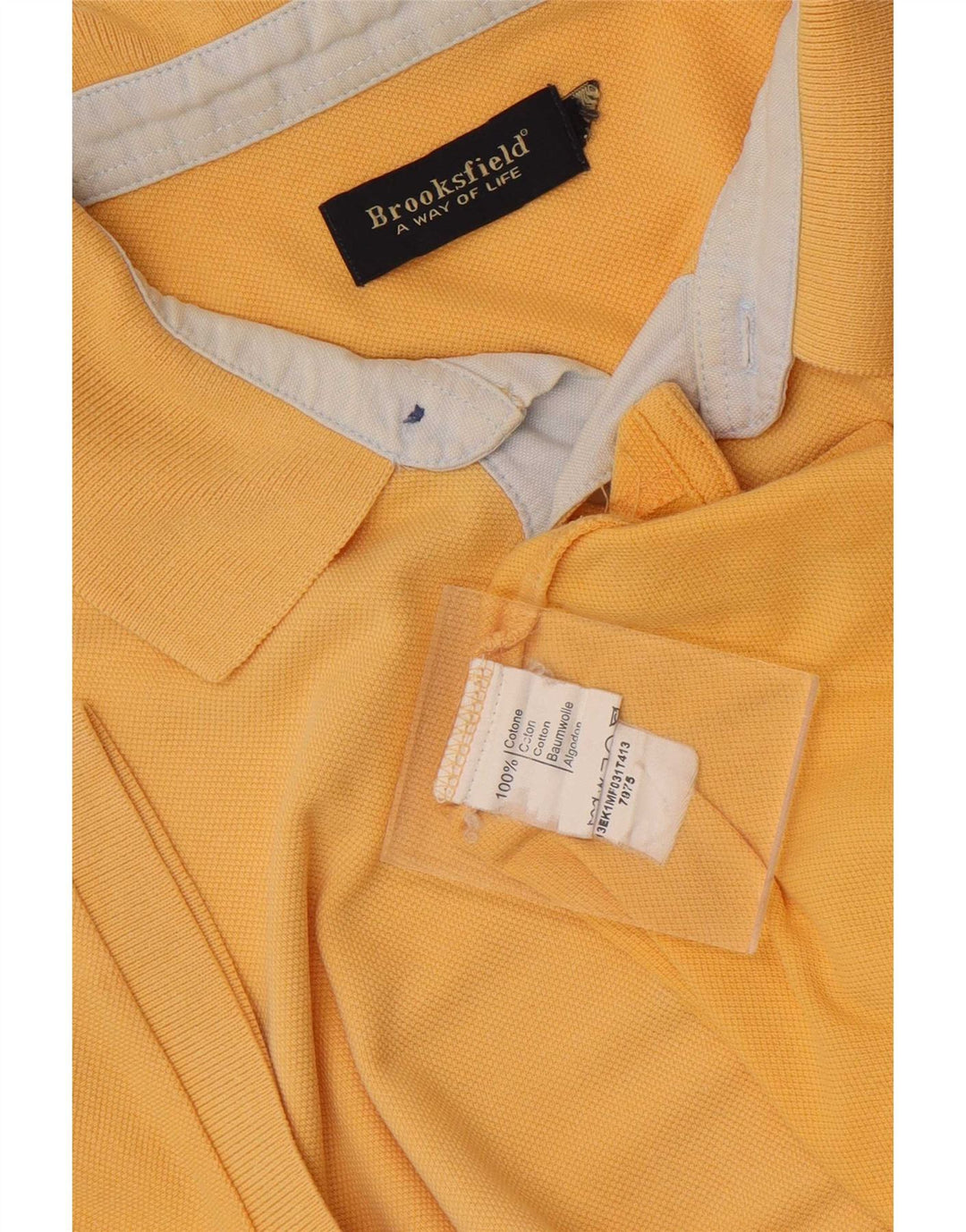 Tricou polo Brooksfield pentru bărbați XL Galben