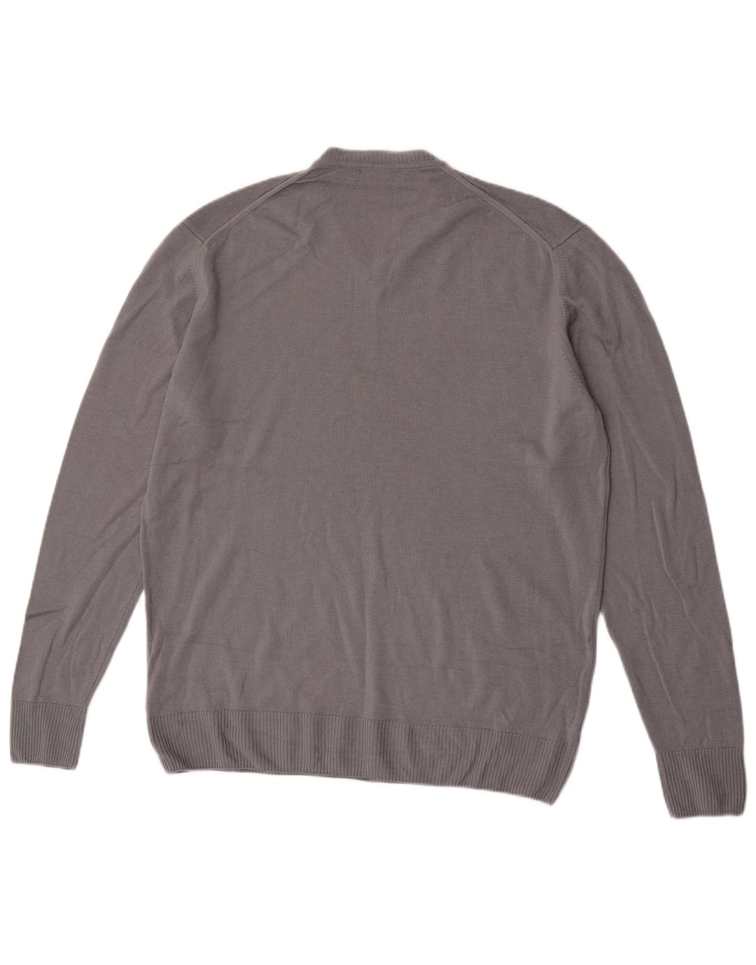 Pulover pentru bărbați Zara, cu decolteu în V, XL, lână gri