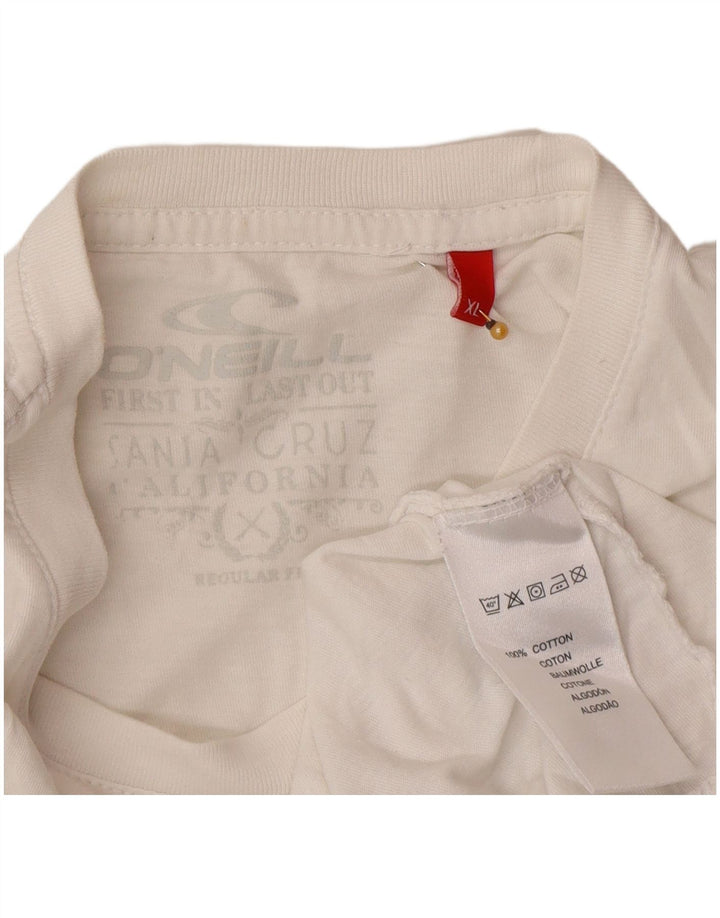 Tricou grafic O'Neill pentru bărbați, cu croiala normală, XL, bumbac alb