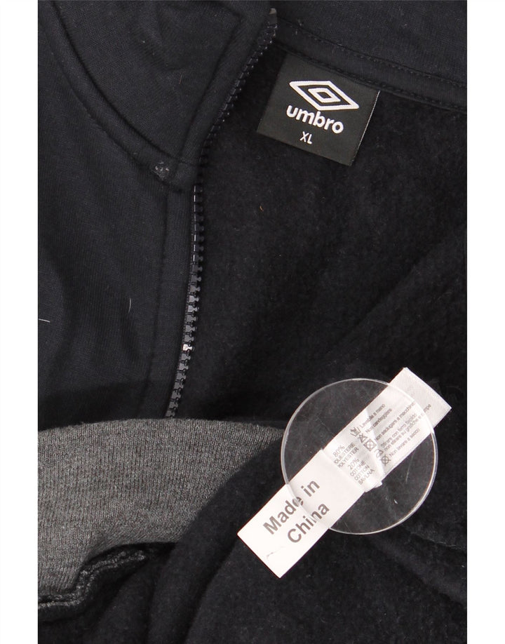 Jachetă de trening grafică UMBRO pentru bărbați XL, poliester color-bloc, albastru bleumarin