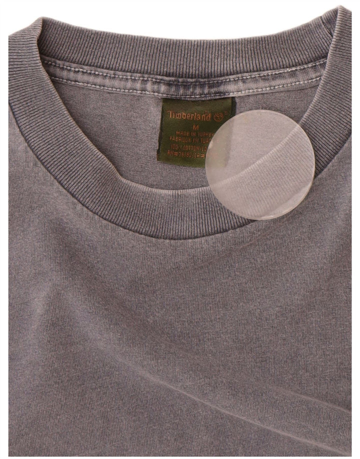 Tricou pentru bărbați Timberland Top din bumbac gri mediu