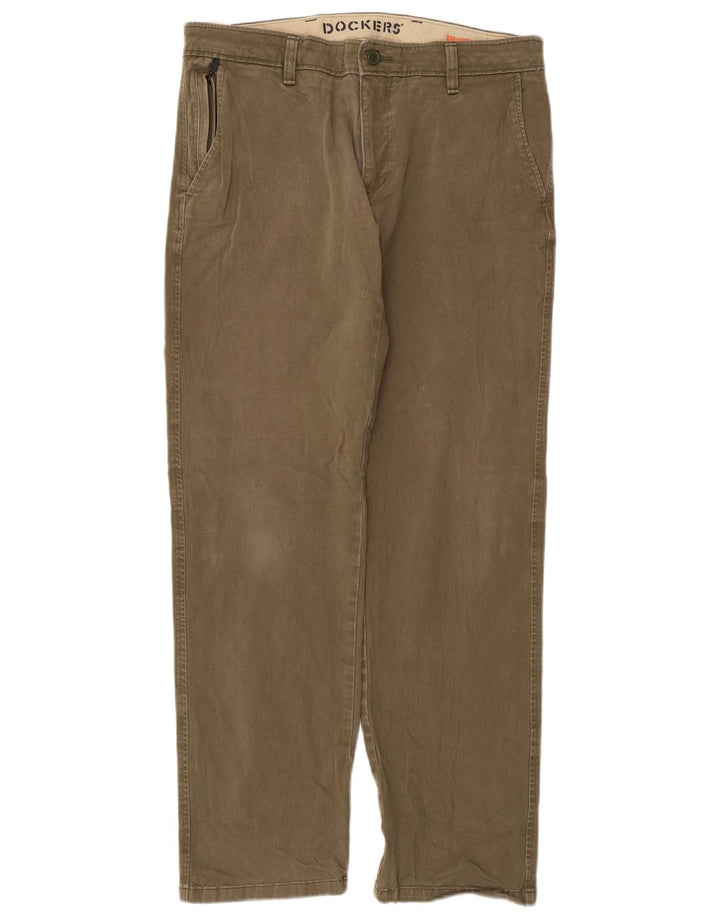 Pantaloni chino Dockers pentru bărbați L32 L32 bumbac kaki