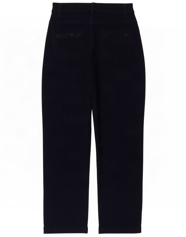 Blugi drepti pentru femei Marks & Spencer UK 12 Medium W30 L28 Bleumarin Bumbac