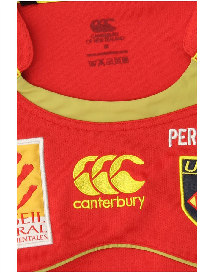 Tricou grafic pentru bărbați Canterbury Top Medium Red Colorblock