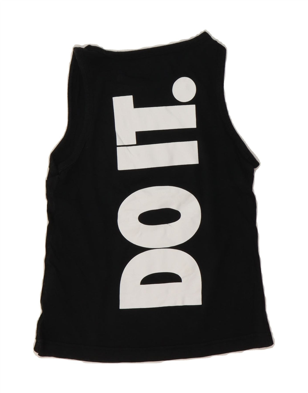 NIKE Boys Graphic Vest Top 8-9 Years Small Black Cotton Vintage Nike and Second-Hand Nike from Messina Hembry 