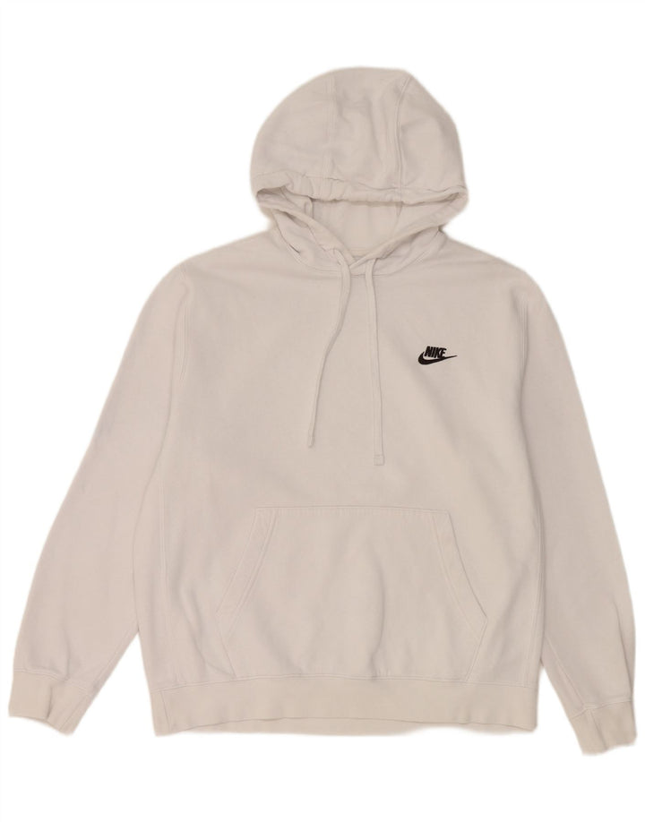 Pulover Nike pentru bărbați, bumbac alb mediu