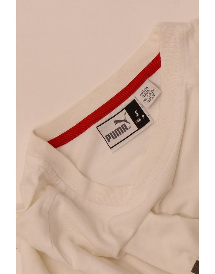Tricou cu mânecă lungă Puma pentru bărbați, alb, mic