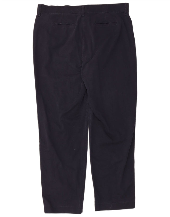 Pantaloni casual drepti LEE pentru femei US 18 2XL W40 L31 bleumarin Bumbac