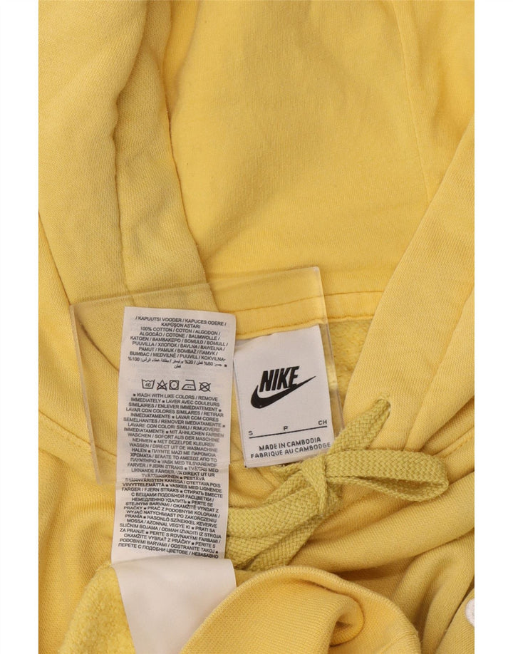 NIKE Mens Hoodie Jumper Small Yellow Cotton Vintage Nike and Second-Hand Nike from Messina Hembry 
