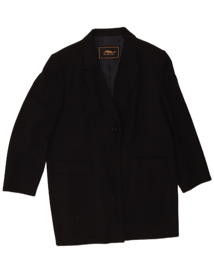 Pardesiu VINTAGE pentru femei UK 14 Medium Black