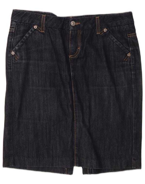 Fusta de blugi pentru femei Sisley IT 42 Medium W32 Bumbac bleumarin