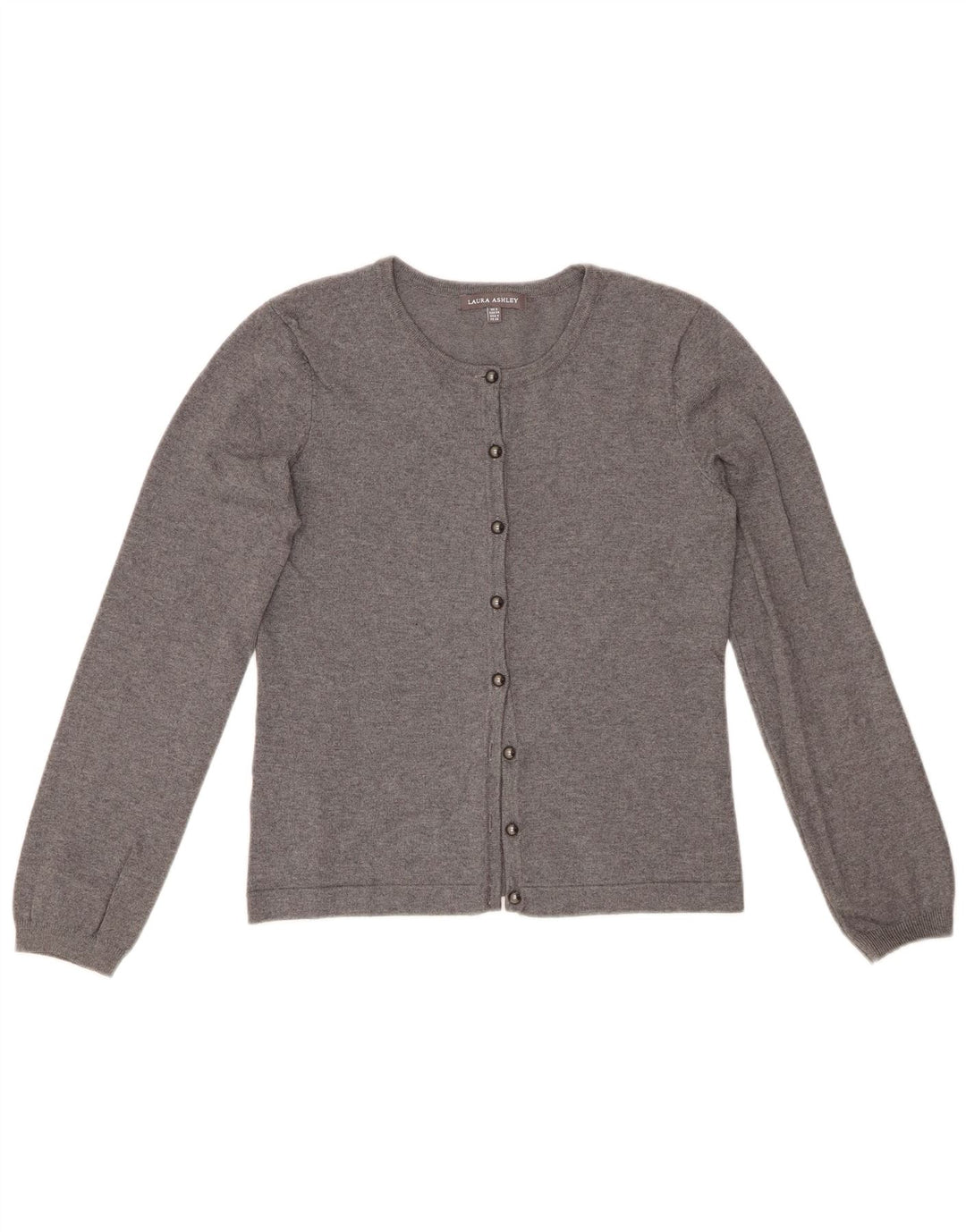 LAURA ASHLEY Pulover cardigan pentru femei UK 8 mic bumbac gri