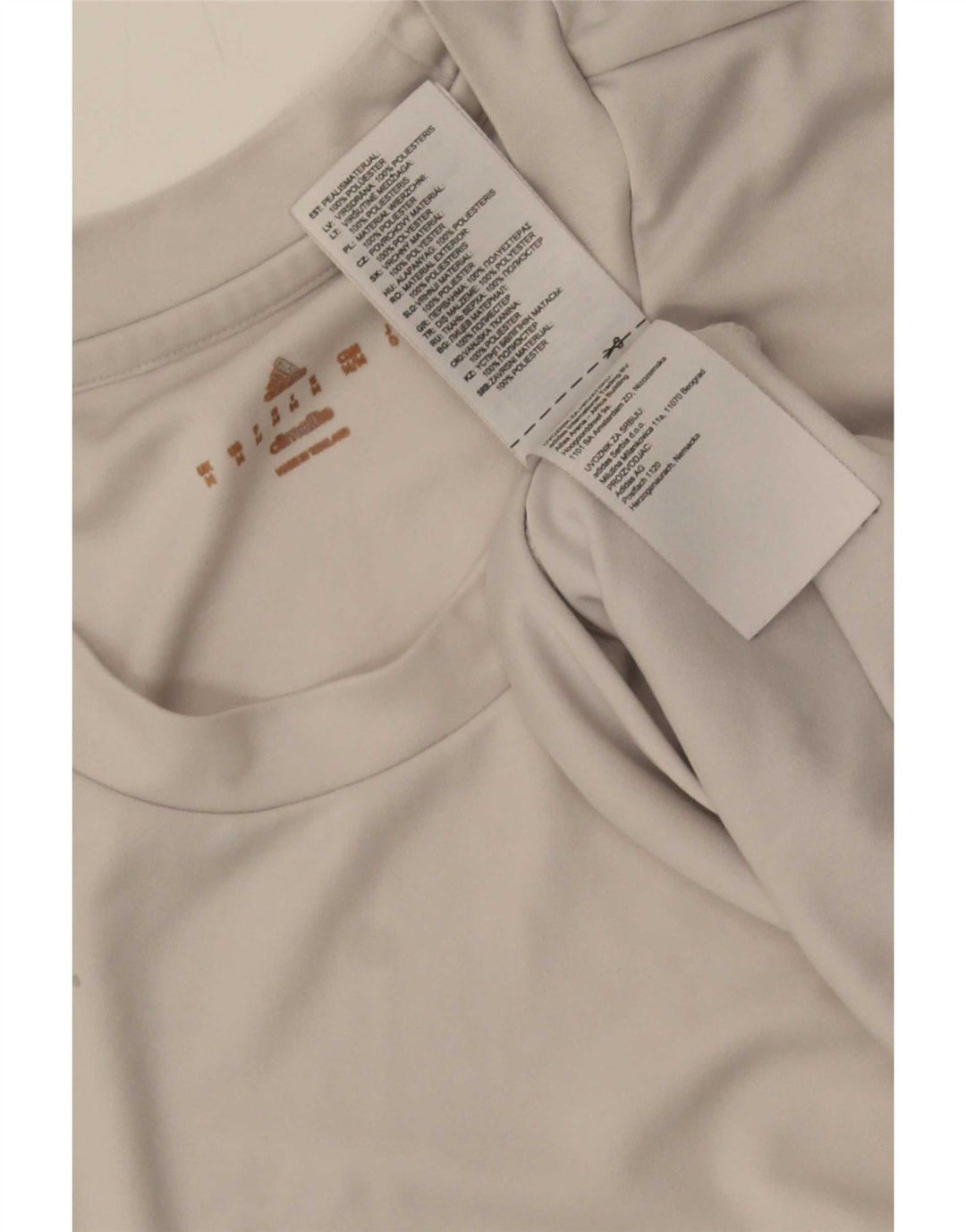 Tricou Adidas Climalite pentru bărbați Top Medium Alb Poliester