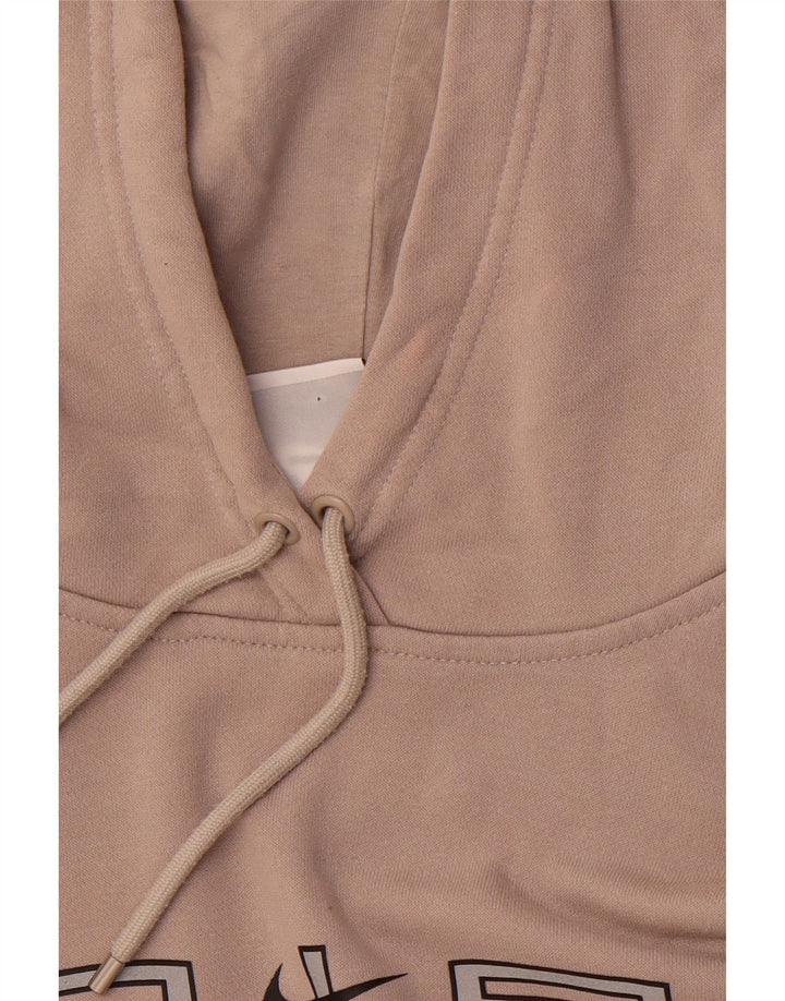 Pulover NIKE pentru bărbați, loose fit, cu glugă, maro, bumbac color bloc