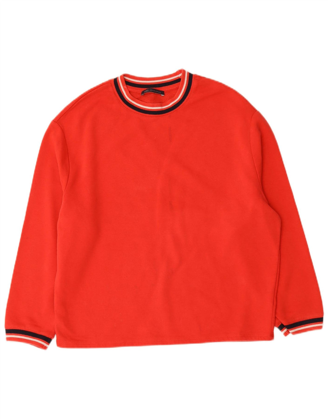 Pulover supradimensionat pentru femei Marks & Spencer UK 10 Bumbac roșu mic