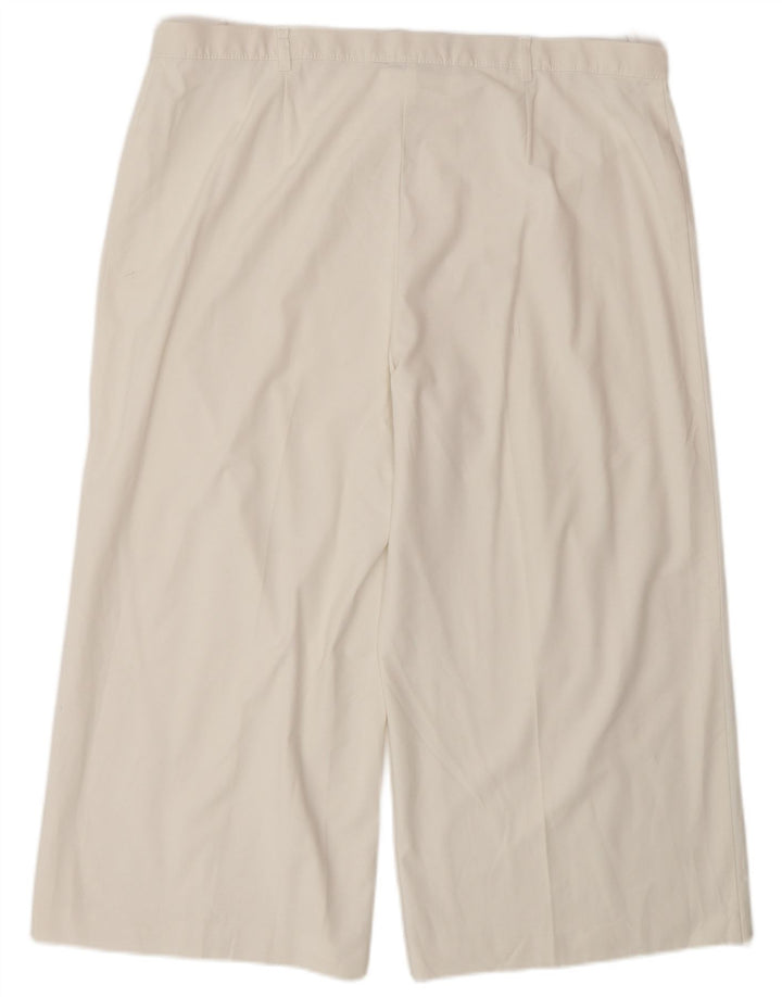 Pantaloni Capri cu talie înaltă pentru femei Marks & Spencer W38 L22 alb