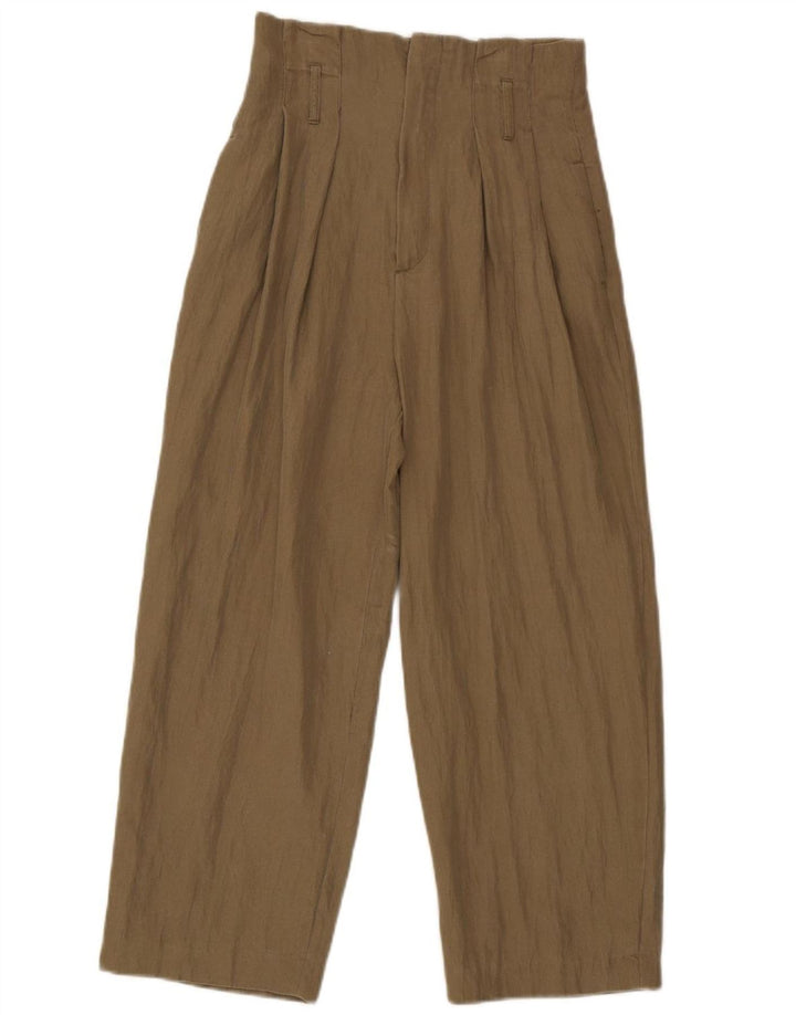 Pantaloni tăiați pentru femei Zara Mici L26 L24 Kaki