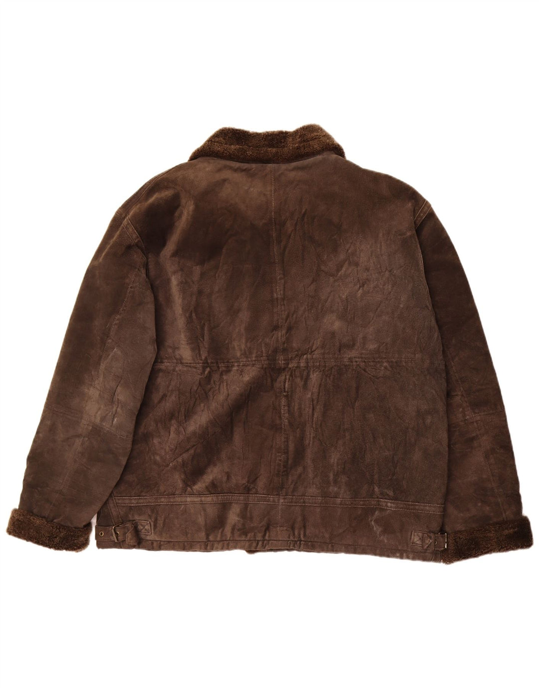 Jachetă din shearling pentru femei TCM UK 28/30 3XL din piele maro