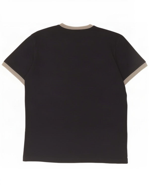 Tricou pentru bărbați Lee Top mare din bumbac negru