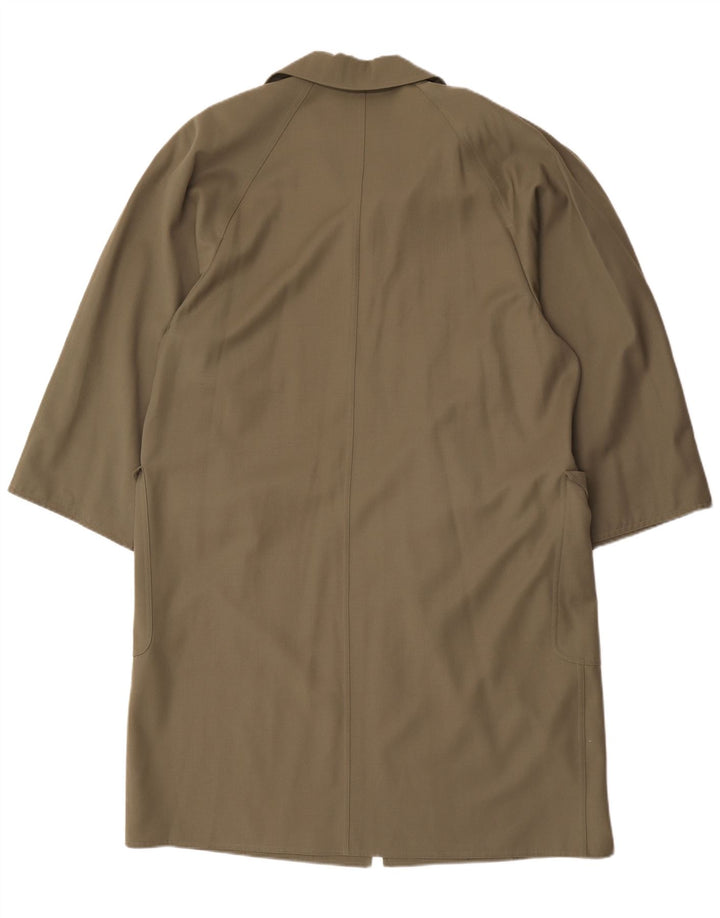Pardesiu supradimensionat pentru femei Max Mara UK 14 Lână mare kaki