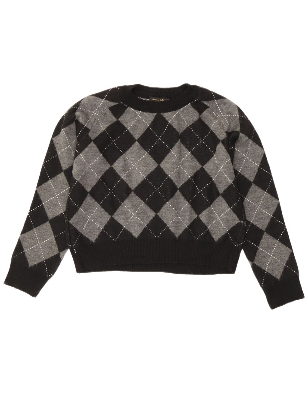 Pulover Massimo Dutti pentru femei, cu decolteu scurt, pulover UK 10 Mic Negru