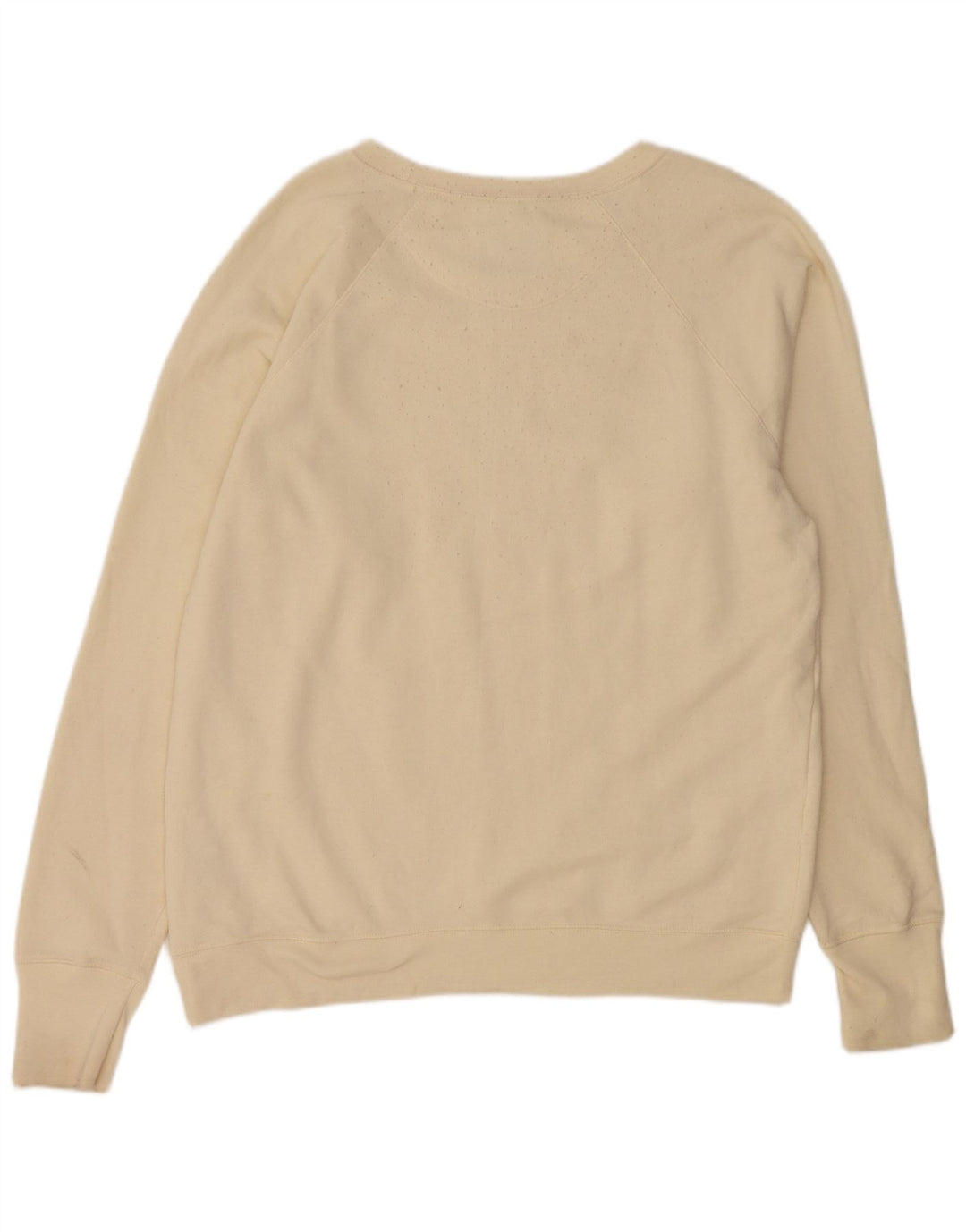 CHAMPION Womens Graphic Sweatshirt Jumper UK 18 XL Off White Polyester