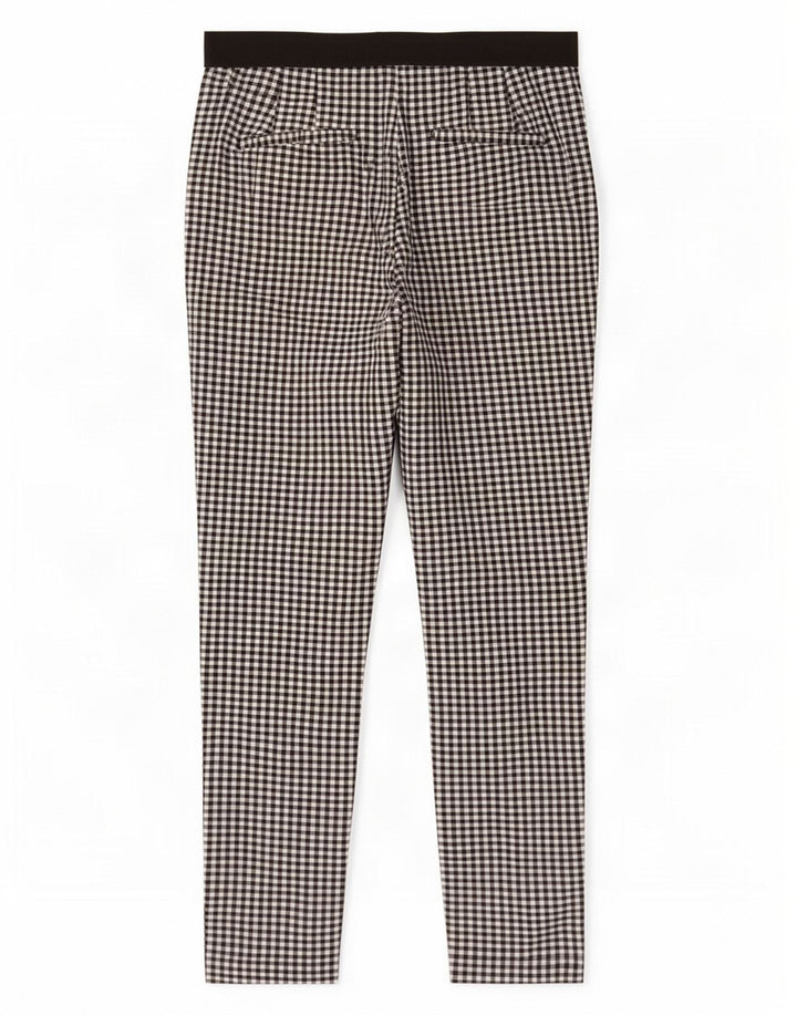 Pantaloni chino slim pentru femei Zara Mici L27 L27 Negru Gingham